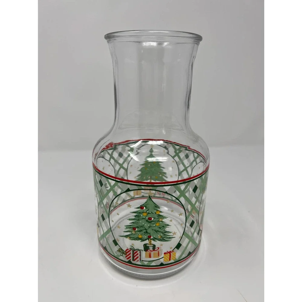 KIG Indonesia Christmas Tree Carafe Juice Pitcher 9